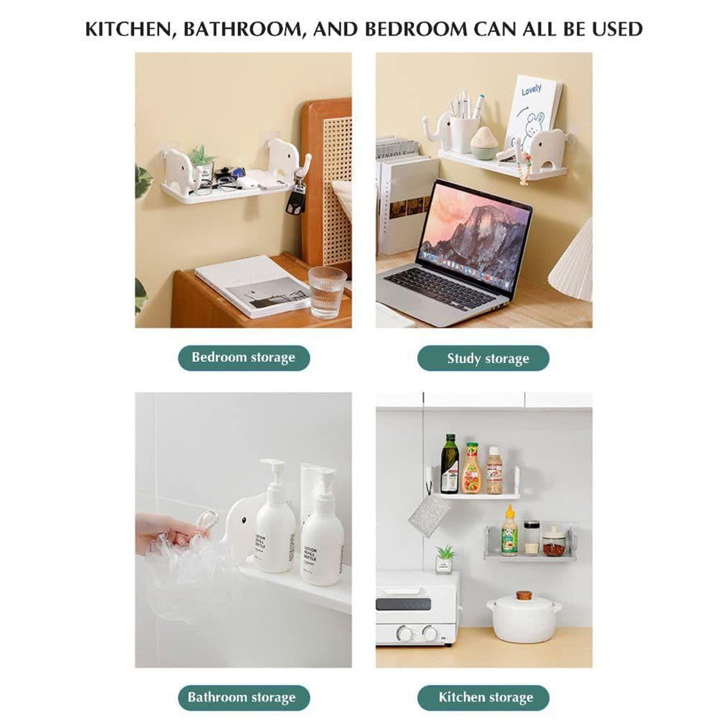 9272 MULTIFUNCTIONAL ELEPHANT SHAPED STORAGE SHELF, NO PUNCHING WALL MOUNTED MINI STORAGE RACK, CREATIVE CUTE ELEPHANT SHELF ORGANIZER FOR KITCHEN BATHROOM BEDROOM STUDY 9272 MULTIFUNCTIONAL ELEPHANT SHAPED STORAGE SHELF, NO PUNCHING WALL MOUNTED MINI STORAGE RACK, CREATIVE CUTE ELEPHANT SHELF ORGANIZER FOR KITCHEN BATHROOM BEDROOM STUDY